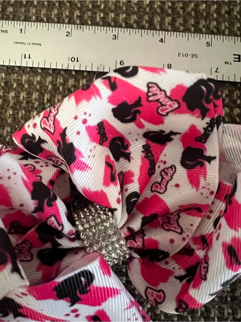 Barbie and Cowgirl Rhinestone alligator clip bows